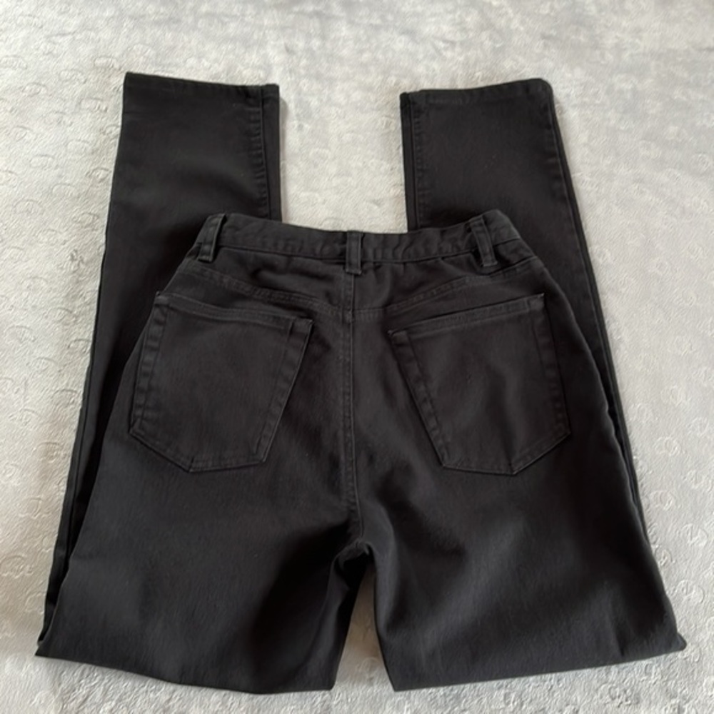 Lizwear High Rise Mom Black Denim Jean Size 4 - Picture 2 of 15